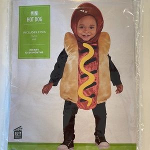 Mini hot dog baby costume